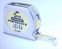 Rollbandmaß Powerlock Kunststoffgehäuse, Bandrücklauf mit Feststellvorr. 5 m mit Fenster
