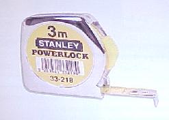 Rollbandmaß Powerlock Kunststoffgehäuse, Bandrücklauf mit Feststellvorr. 8 m 25 mm breites Band