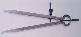 Feder - Lochzirkel 200  mm   