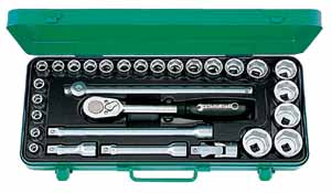 Steckschlsselkasten Stahlwille   52/22/6  S  8 - 34 mm      29 Teile  