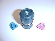 Monoblockventil Star + Starlet mit Gasartschilder  