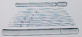 Dsenreibahlen 5-kantig, mit Halter 0,6  -  1,9  mm  
