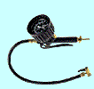 Reifenfller mit Hebelstecker und Tlle  6 mm 10  bar  geeicht  
